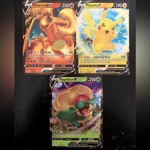 Charizard V Brilliant Stars Pikachu V Promo Appletun V Fusion Strike Pokémon